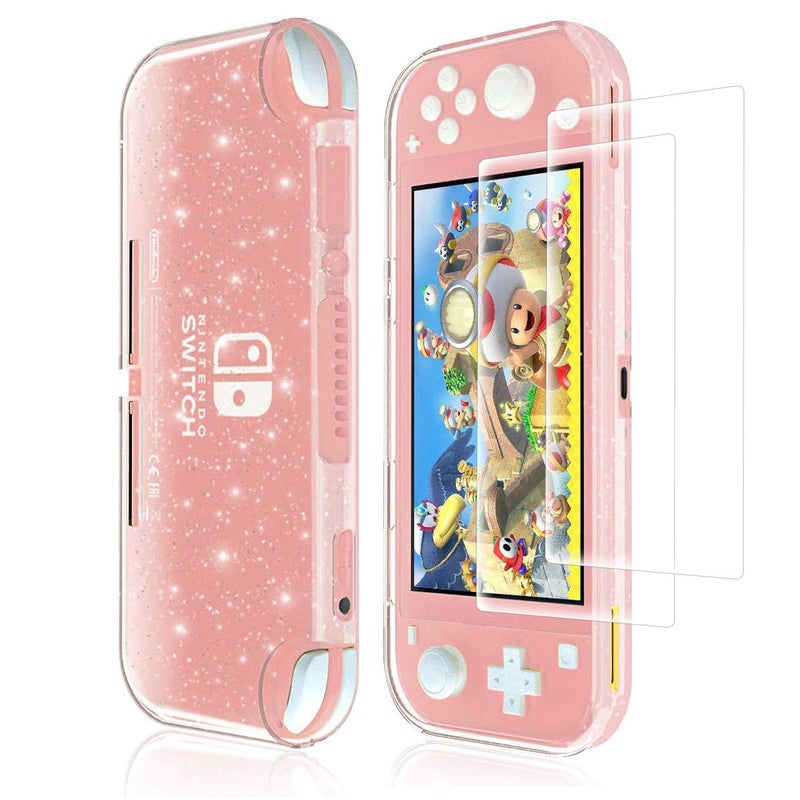 Moxiaomo Protective Case for Nintendo Switch Lite,Switch Lite Case with Screen Protector and Glitter Bling Soft TPU Cover with Shock-Absorption and Anti-Scratch Caseï¼ˆ2Pack Screen Protector ï¼‰ - Image 1